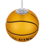 Εικόνα της GloboStar® SPALDING NBA 00649 Κρεμαστό Παιδικό Φωτιστικό Οροφής Μονόφωτο 1 x E27 Πορτοκαλί Γυάλινο Φ25 x Υ25cm