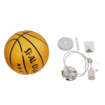 Εικόνα της GloboStar® SPALDING NBA 00649 Κρεμαστό Παιδικό Φωτιστικό Οροφής Μονόφωτο 1 x E27 Πορτοκαλί Γυάλινο Φ25 x Υ25cm