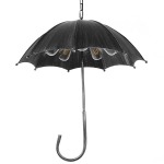 Εικόνα της GloboStar® UMBRELLA 01407 Vintage Industrial Κρεμαστό Φωτιστικό Οροφής Πολύφωτο Γκρι Σκουριά Μεταλλικό Φ58 x Υ60cm