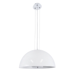 Εικόνα της GloboStar® SERENIA WHITE 01152 Κρεμαστό Φωτιστικό Οροφής Μονόφωτο 1 x E27 AC220-240V - Φ40 x Υ20cm - Λευκό Γύψινο Καμπάνα