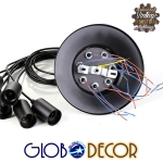 Εικόνα της GloboStar® WIRED 01173 Vintage Φωτιστικό Οροφής Πολύφωτο Μαύρο