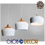 Εικόνα της GloboStar® VILI WHITE 01260 Κρεμαστό Φωτιστικό Οροφής Μονόφωτο 1 x E27 Λευκό Μεταλλικό Καμπάνα Φ40 x Y27cm