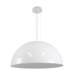 Εικόνα της GloboStar® SERENIA WHITE 01273 Κρεμαστό Φωτιστικό Οροφής Μονόφωτο 1 x E27 AC220-240V IP20 - Φ90 x Υ40cm - Λευκό Γύψινο Καμπάνα