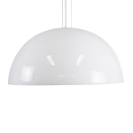 Εικόνα της GloboStar® SERENIA WHITE 01273 Κρεμαστό Φωτιστικό Οροφής Μονόφωτο 1 x E27 AC220-240V IP20 - Φ90 x Υ40cm - Λευκό Γύψινο Καμπάνα