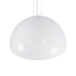 Εικόνα της GloboStar® SERENIA WHITE 01152 Κρεμαστό Φωτιστικό Οροφής Μονόφωτο 1 x E27 AC220-240V - Φ40 x Υ20cm - Λευκό Γύψινο Καμπάνα