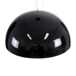 Εικόνα της GloboStar® SERENIA BLACK 01272 Κρεμαστό Φωτιστικό Οροφής Μονόφωτο 1 x E27 AC220-240V IP20 - Φ90 x Υ40cm - Μαύρο Γύψινο Καμπάνα