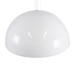 Εικόνα της GloboStar® SERENIA WHITE 01273 Κρεμαστό Φωτιστικό Οροφής Μονόφωτο 1 x E27 AC220-240V IP20 - Φ90 x Υ40cm - Λευκό Γύψινο Καμπάνα