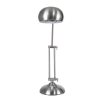 Εικόνα της GloboStar®CHROME 01393 Επιτραπέζιο Φωτιστικό Πορτατίφ Μονόφωτο 1 x E27 Χρώμιο Νίκελ Μεταλλικό Φ14 x Υ80cm