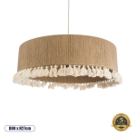 Εικόνα της GloboStar® PUERTORICO 02095 Boho Κρεμαστό Φωτιστικό Οροφής Τριφωτο 3 x E27 AC220-240V IP20 - Φ80 x Υ27cm