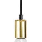 Εικόνα της GloboStar® LUMI GOLD 99421 Μεταλλικό Κρεμαστό Φωτιστικό Οροφής Ανάρτηση Μονόφωτο 1 x E27 Χρυσό Φ4 x Y118cm