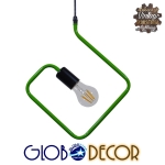 Εικόνα της GloboStar® LIBBY 01096-1 Κρεμαστό Παιδικό Φωτιστικό Οροφής Μονόφωτο 1 x E27 Πράσινο Μεταλλικό Φ31 x Υ100cm