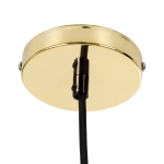 Εικόνα της GloboStar® LUMI GOLD 99421 Μεταλλικό Κρεμαστό Φωτιστικό Οροφής Ανάρτηση Μονόφωτο 1 x E27 Χρυσό Φ4 x Y118cm