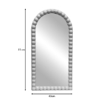 Εικόνα της Καθρέπτης Pavloval Inart λευκό pp 42x81x3.5εκ