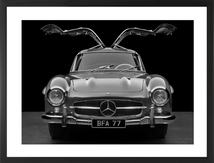 Εικόνα της Brookpace Lascelles - Art Print Mercedes Gull Wing Με Κορνίζα Black Box