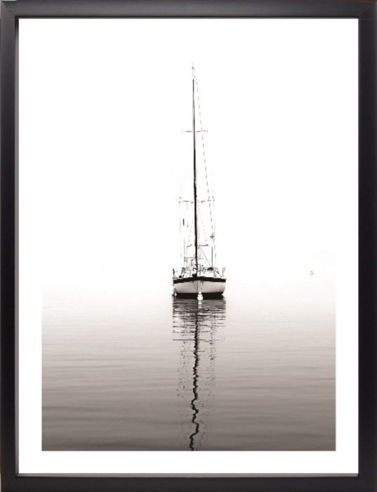 Εικόνα της Brookpace Lascelles - Art Print Yatch Με Κορνίζα Black Box