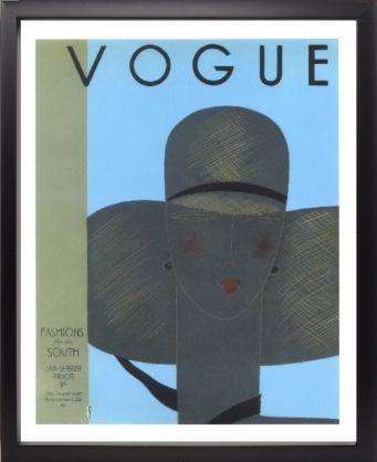 Εικόνα της Brookpace Lascelles - Art Print Vogue January 9 1929 Με Κορνίζα Black Box