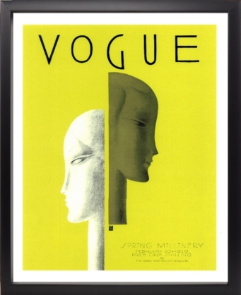 Εικόνα της Brookpace Lascelles - Art Print Vogue February 20 1929 Με Κορνίζα Black Box