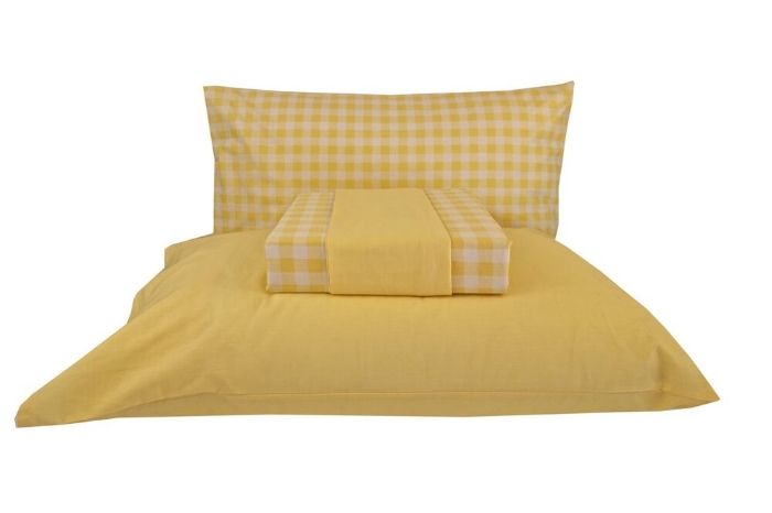 Εικόνα της Σετ Σεντόνια Μονά 175x260 Carla Yellow