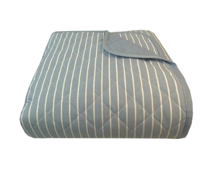 Εικόνα της Κουβερλι Υπέρδιπλα 220x240 Stripe Blue