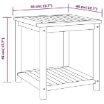 Εικόνα της Τραπεζάκι Βοηθητικό 45 x 45 x 45 εκ. από Μασίφ Ξύλο Ακακίας Hobbo